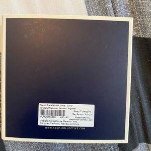 KEEP Collective Mesh Bracelet with Clasp - Silver